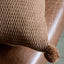 Bodhi Living Moss Stitched Pom Pom Cushion Tan House of Isabella UK