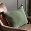 Bodhi Living Moss Stitched PomPom Cushion Olive House of Isabella UK