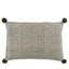 Bodhi Living Moss Stitched PomPom Cushion Olive House of Isabella UK