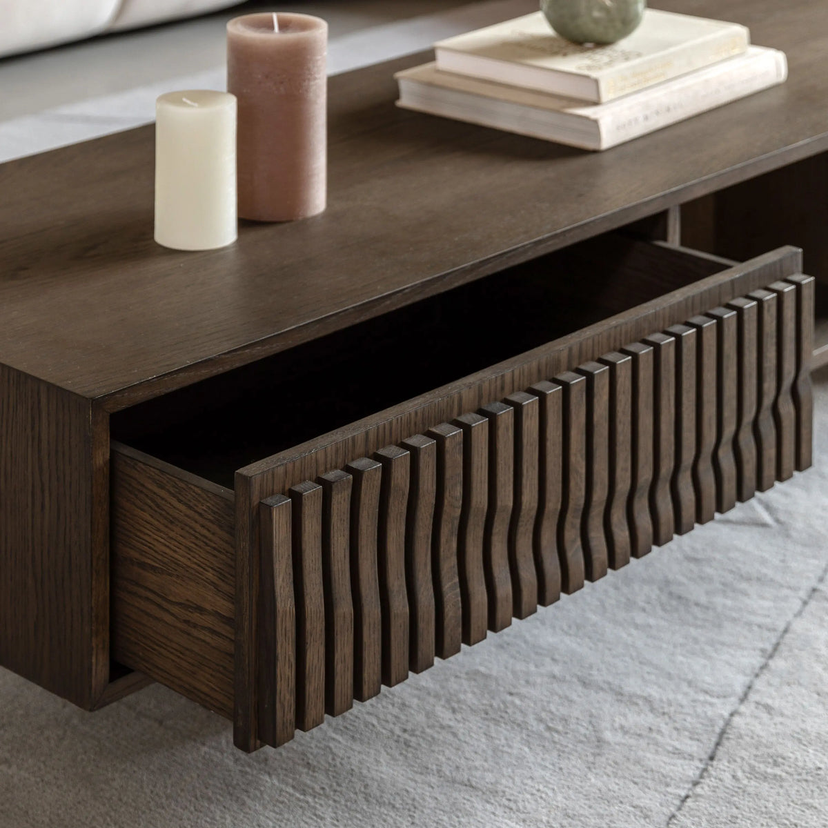 Bodhi Living Onda 1 Drawer Coffee Table House of Isabella UK