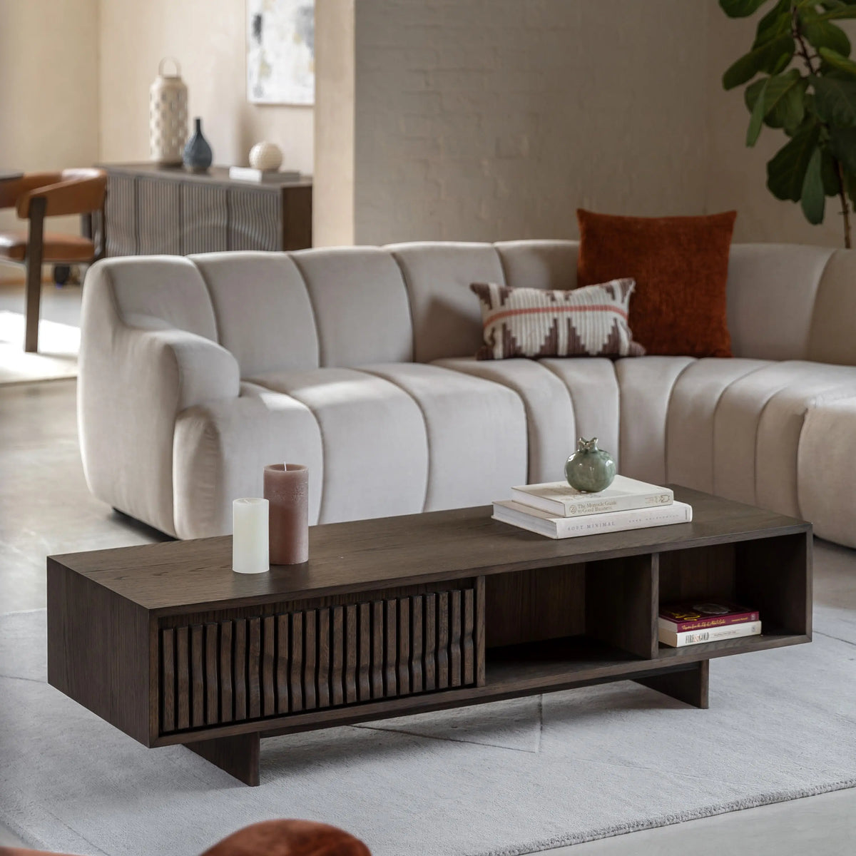 Bodhi Living Onda 1 Drawer Coffee Table House of Isabella UK