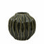 Bodhi Living Organic Ribbed Vase Olive Small House of Isabella UK