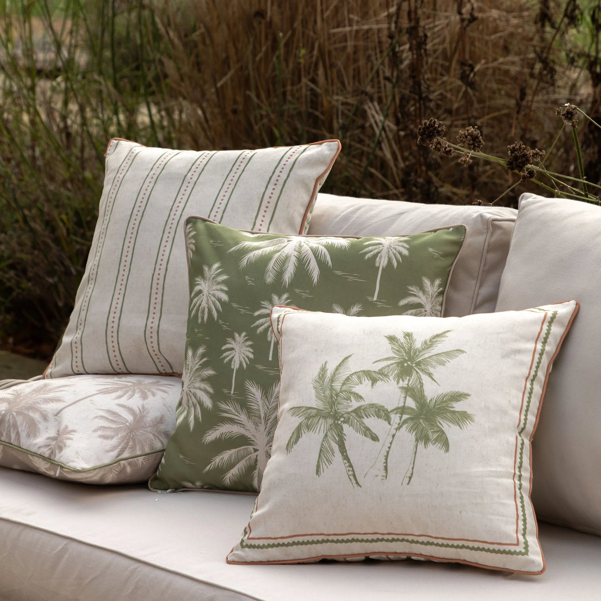Bodhi Living Palmera Cushion Natural House of Isabella UK