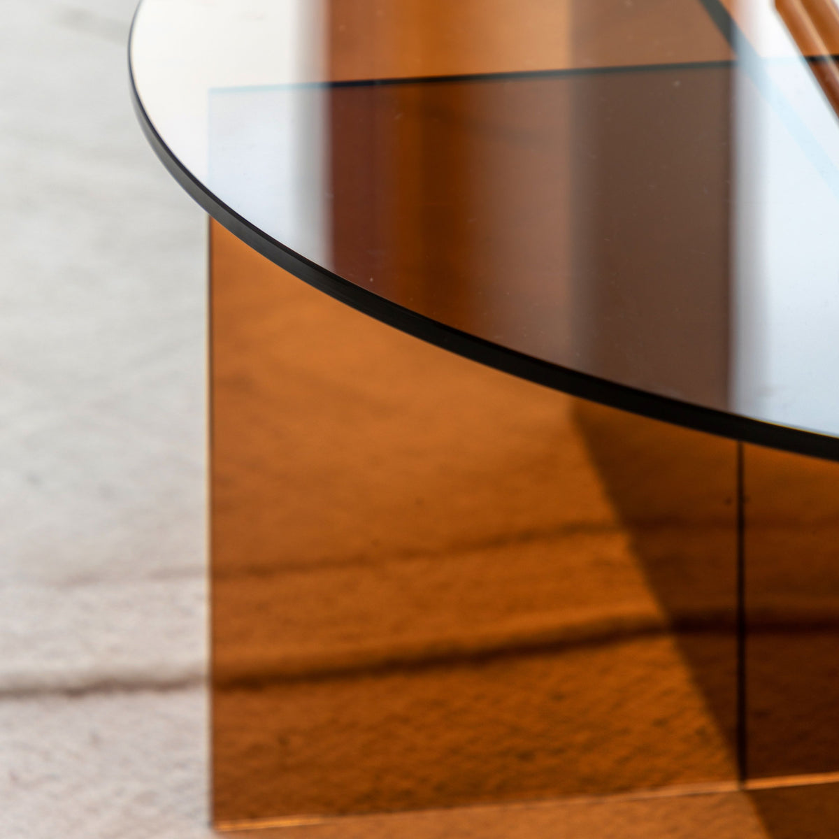Bodhi Living Parioli Glass Coffee Table Bronze House of Isabella UK