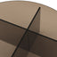 Bodhi Living Parioli Glass Coffee Table Charcoal House of Isabella UK