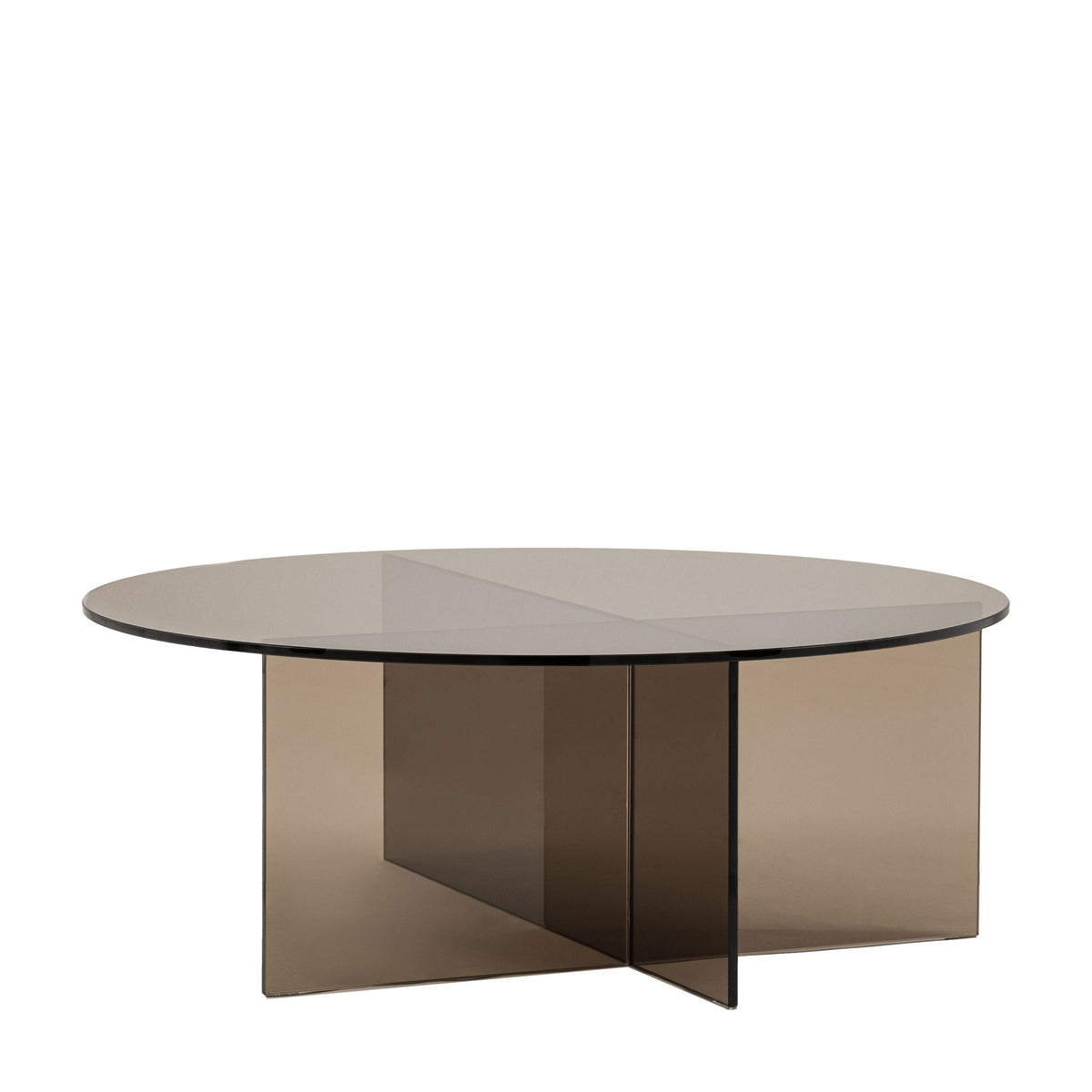 Bodhi Living Parioli Glass Coffee Table Charcoal House of Isabella UK