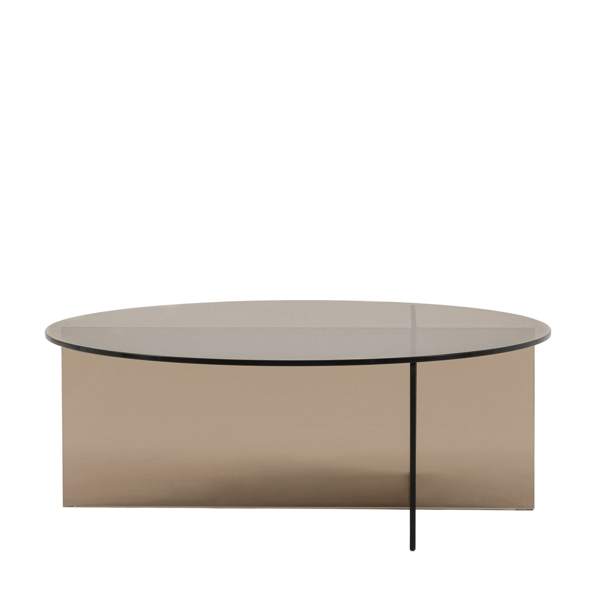 Bodhi Living Parioli Glass Coffee Table Charcoal House of Isabella UK
