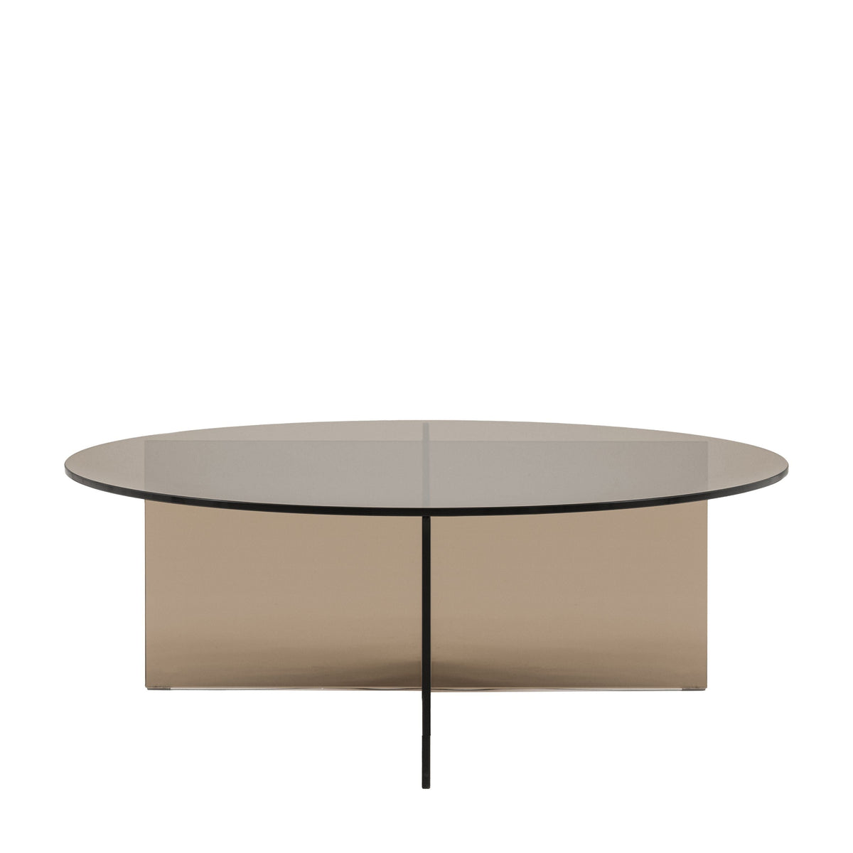 Bodhi Living Parioli Glass Coffee Table Charcoal House of Isabella UK