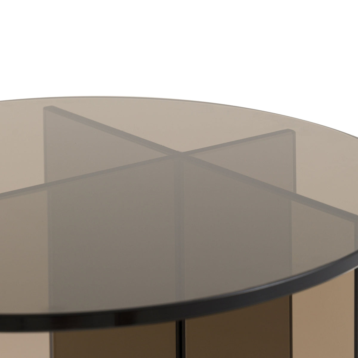Bodhi Living Parioli Glass Side Table Charcoal House of Isabella UK