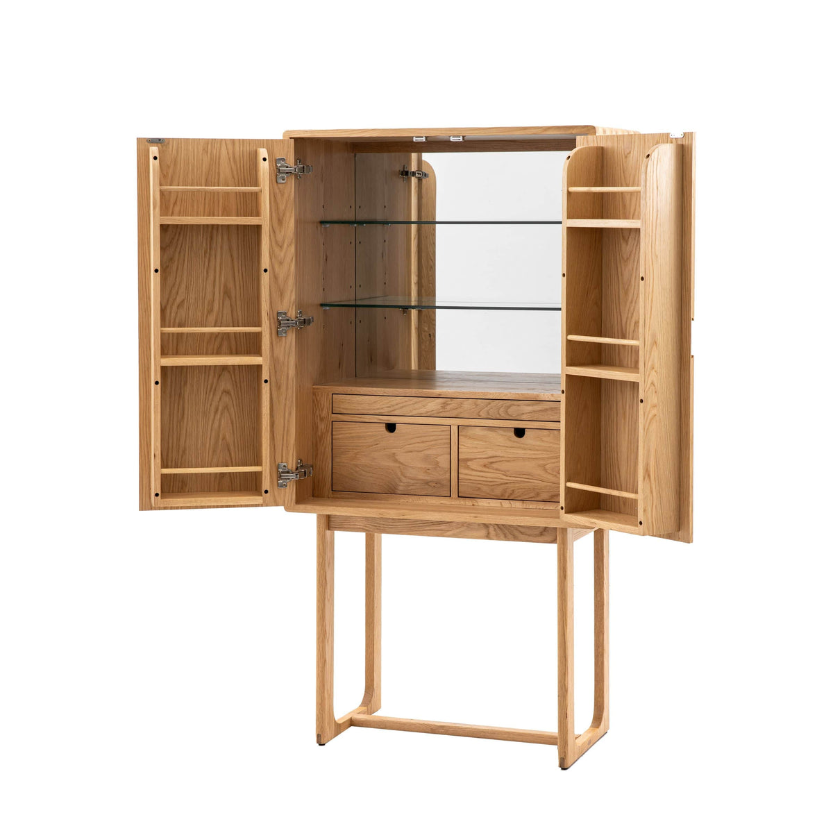 Payton Cocktail Cabinet Natural 850x450x1600mm.