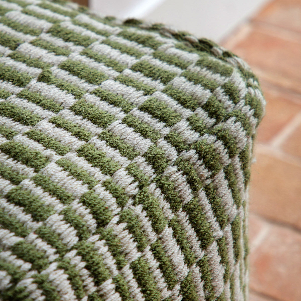 Bodhi Living Rauma Pouffe Olive House of Isabella UK