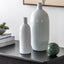 Bodhi Living Santo Glass Bottle Vase White Small House of Isabella UK