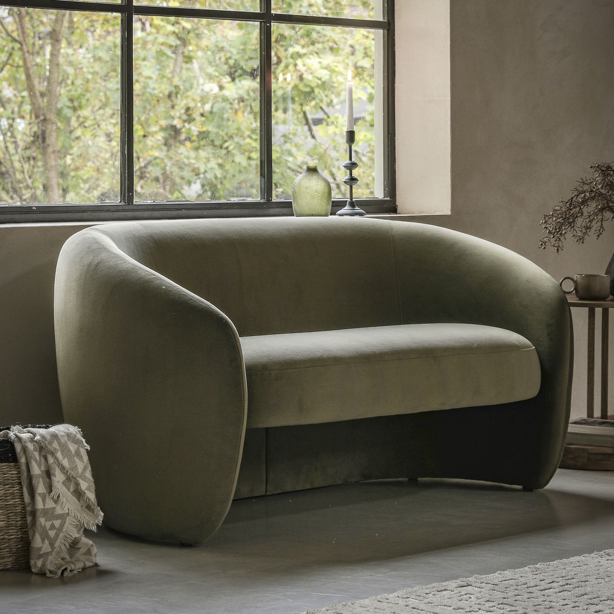 Shotton 2 Seater Sofa Moss Green.