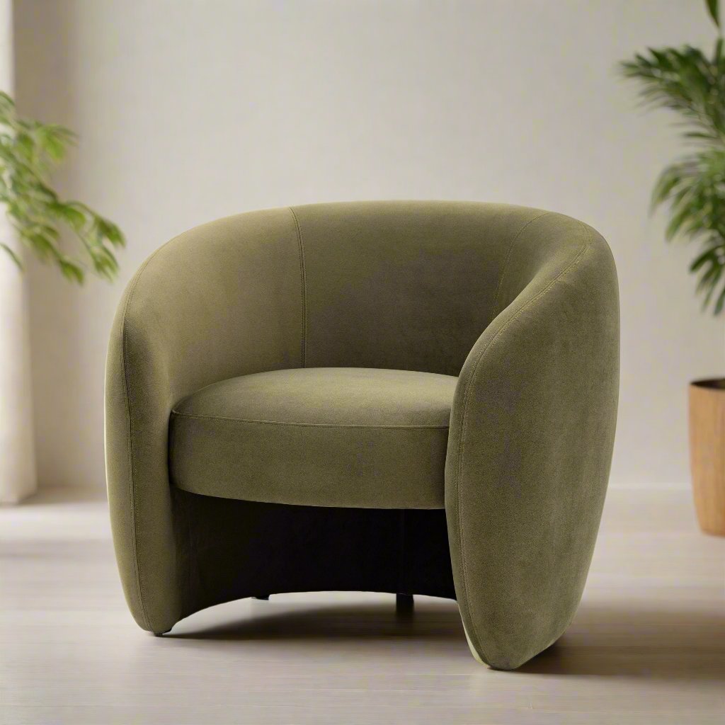 Shotton Armchair Moss Green.