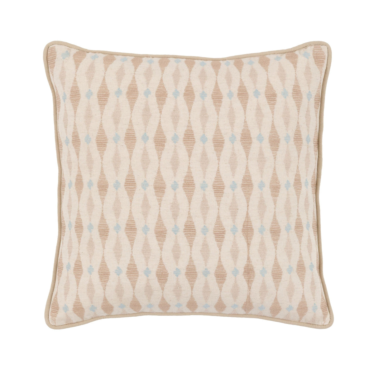 Bodhi Living Sierra Ikat Embellished Cushion Natural House of Isabella UK