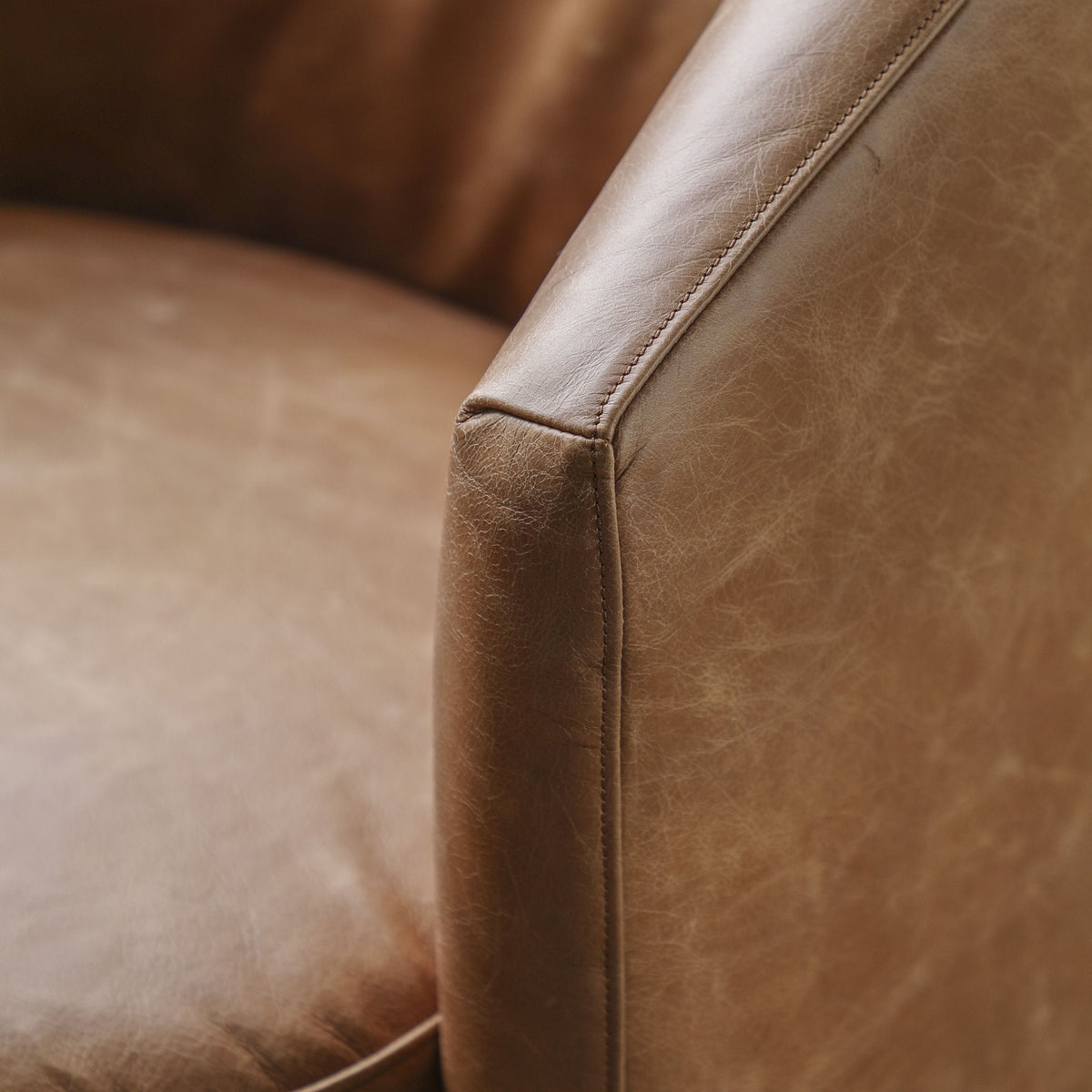Tindon Armchair Vintage Brown Leather.