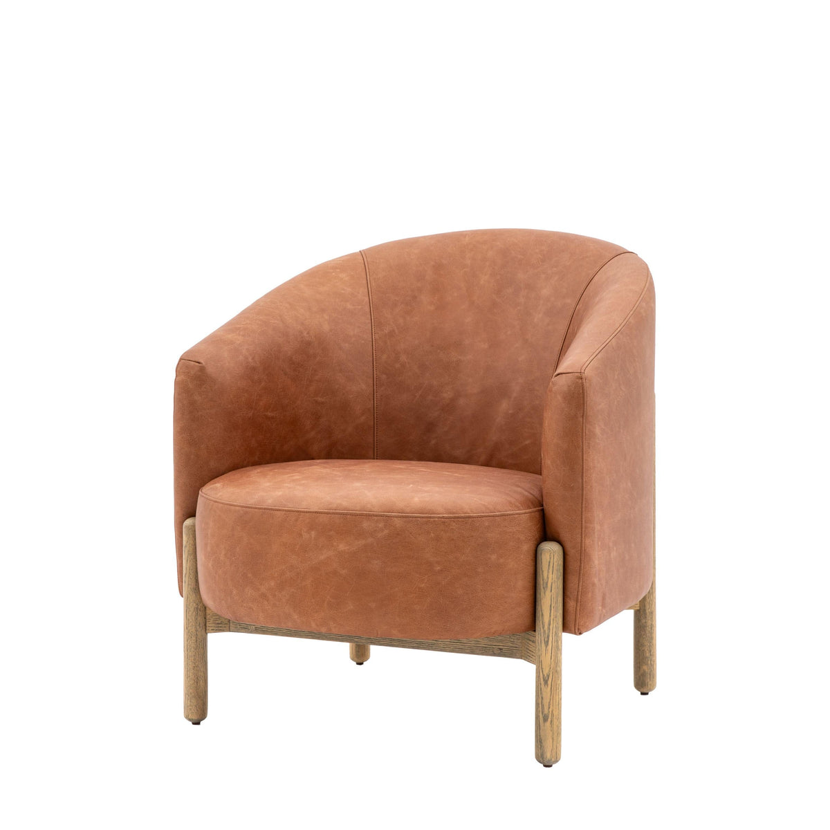 Tindon Armchair Vintage Brown Leather.