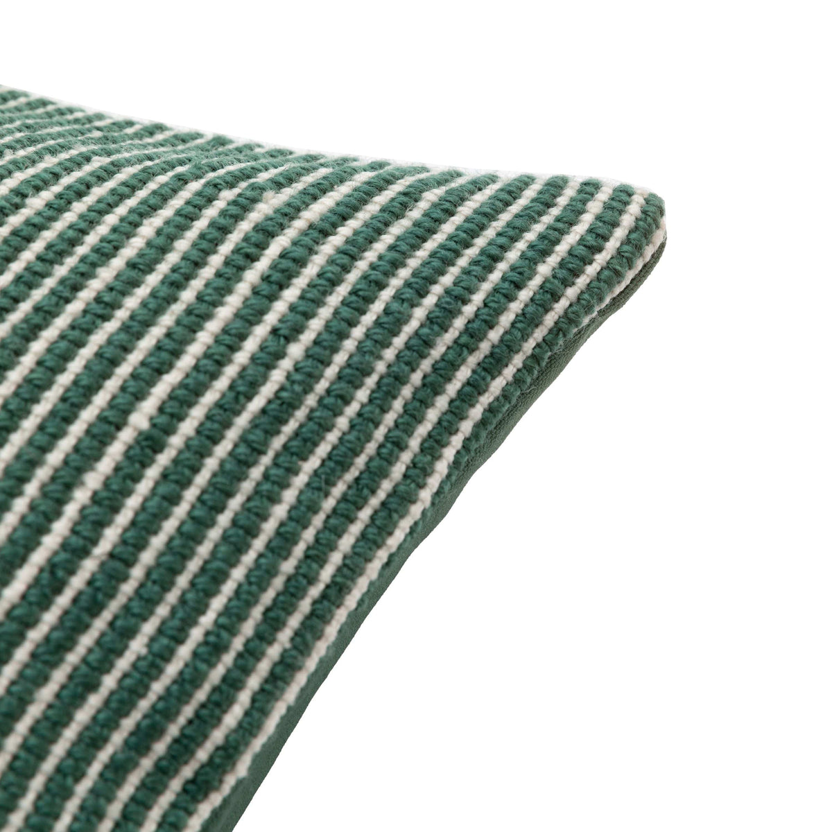 Bodhi Living Ula Pinstripe Cushion Green House of Isabella UK