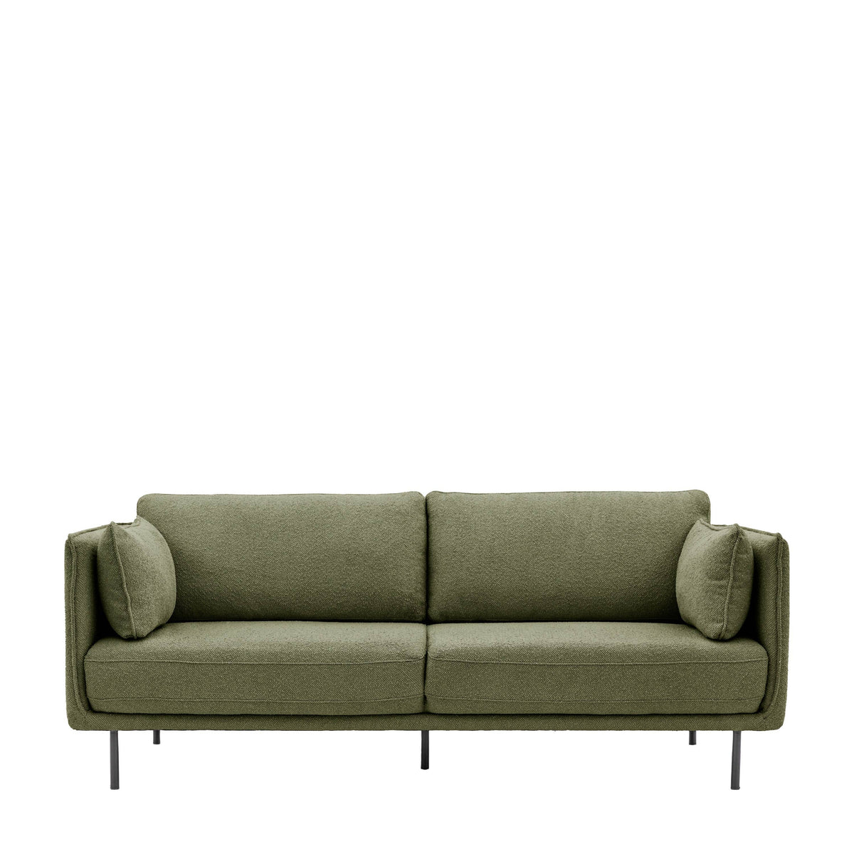 Wigmore Sofa Verdant Green Boucle.