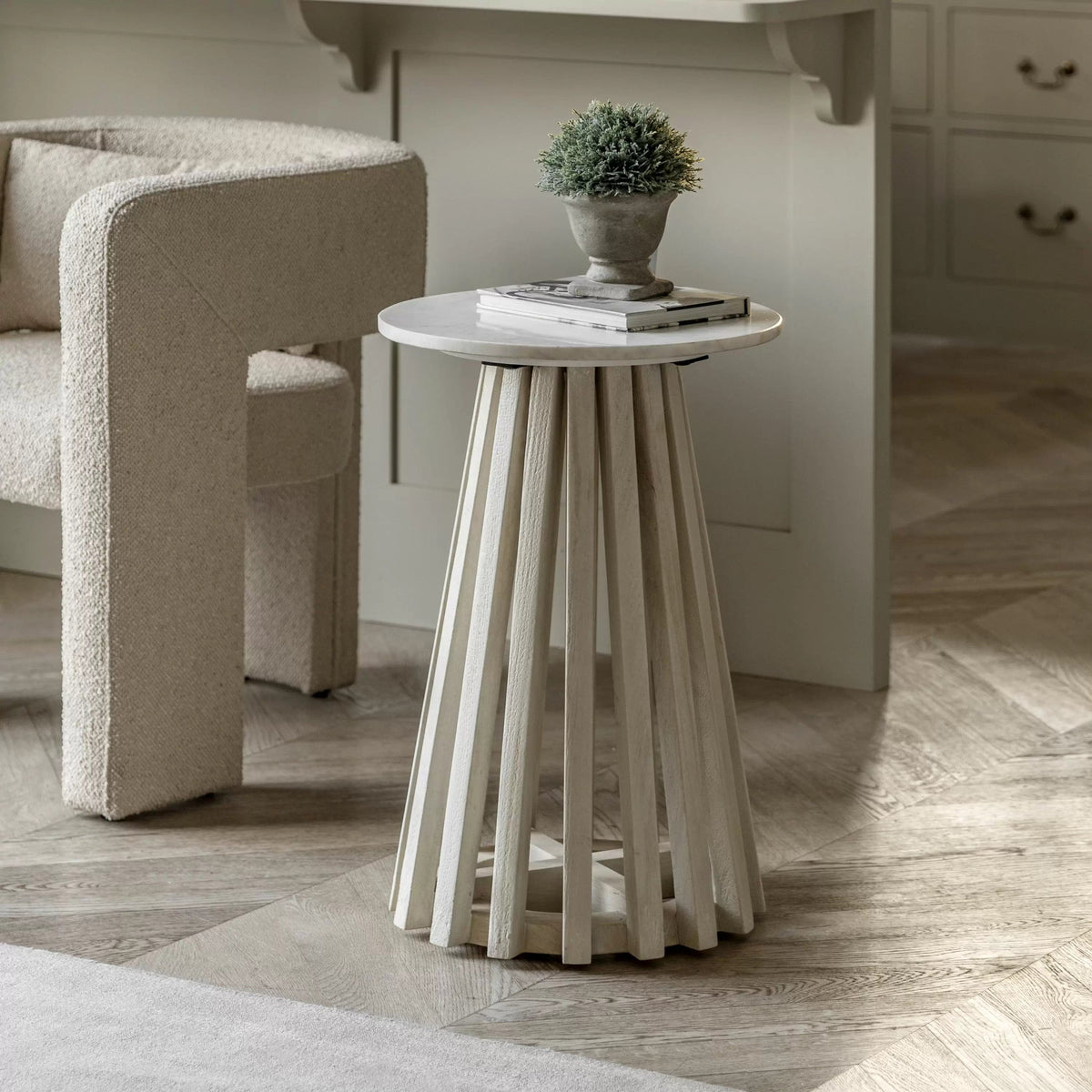 Woodrow Side Table 400x400x600mm.
