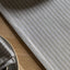 Bodhi Living Woven Striped Table Runner Grey Small House of Isabella UK