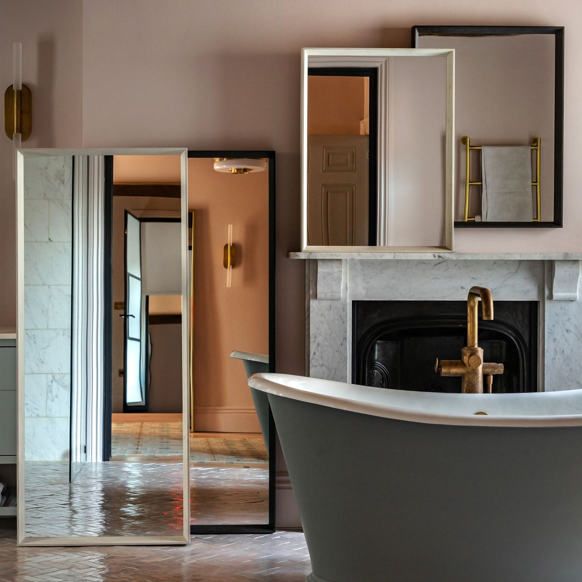 Bodhi Mirrors Ashbury Leaner Mirror Black House of Isabella UK