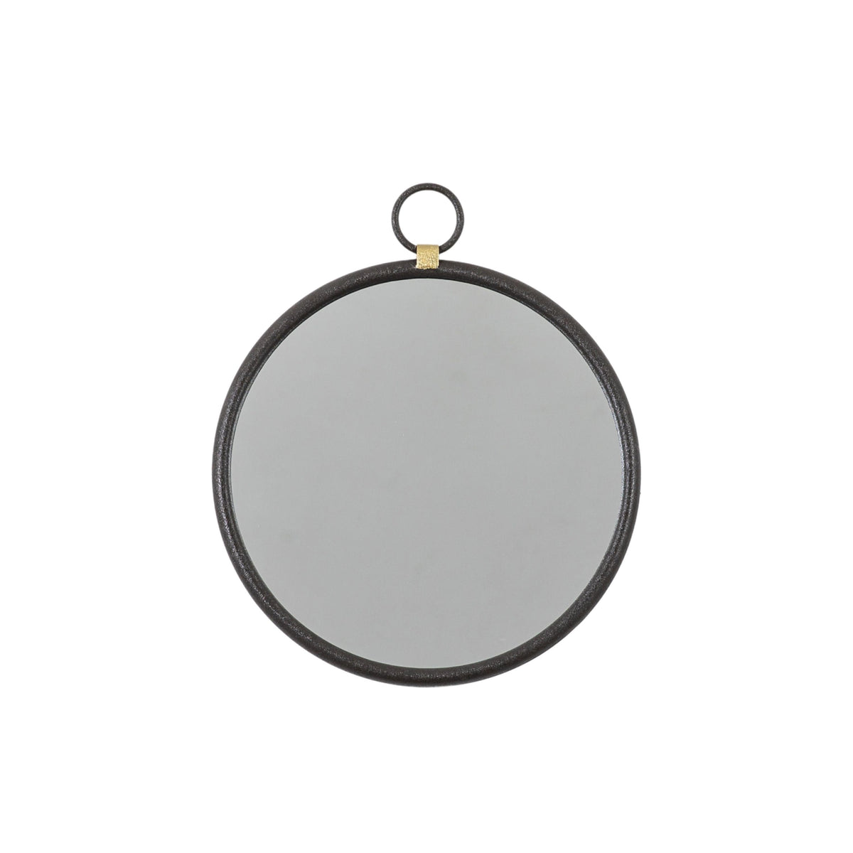 Barbon Black Round Mirror - Small.
