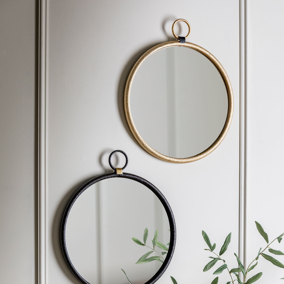 Barbon Gold Round Mirror - Small.