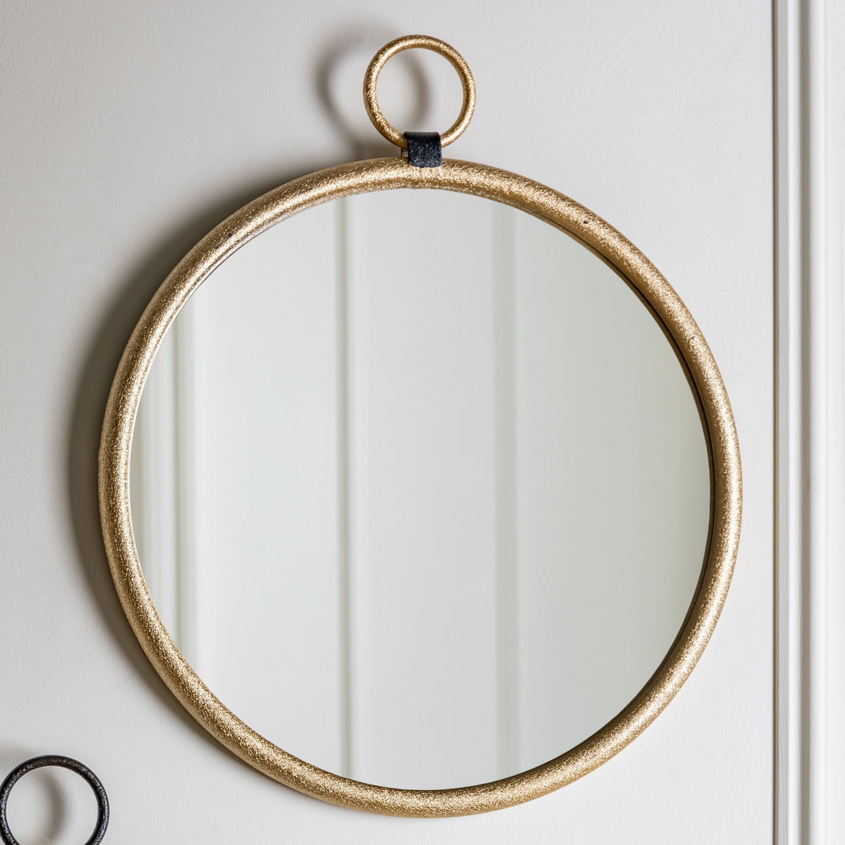 Barbon Gold Round Mirror - Small.