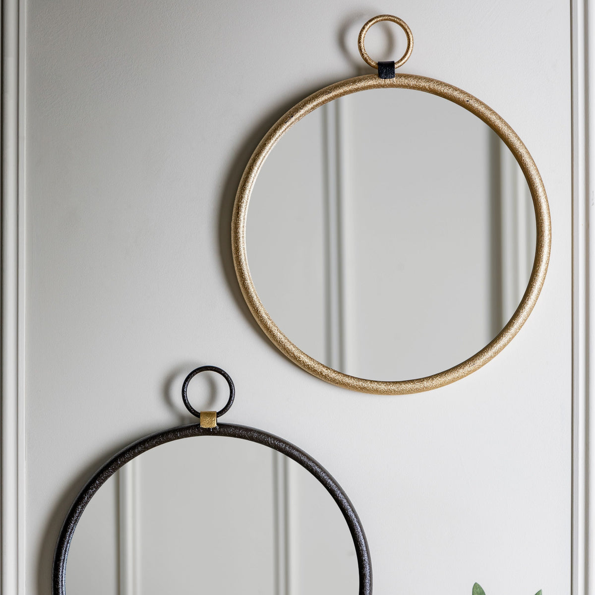 Barbon Gold Round Mirror - Small.