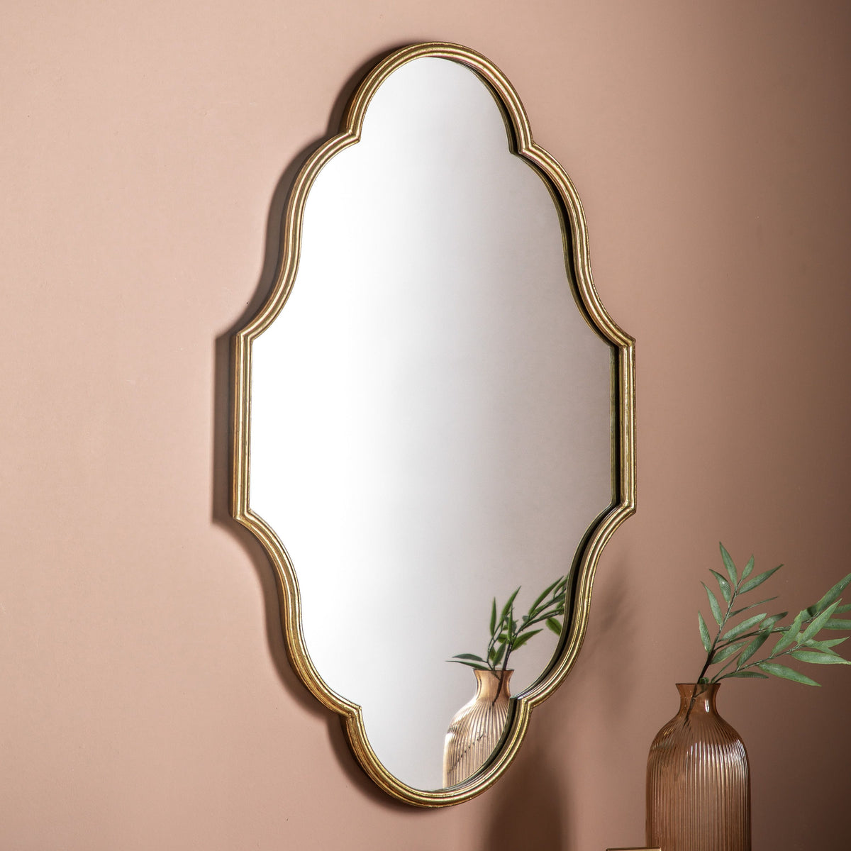 Bishops Mirror Gold 560x20x900mm.