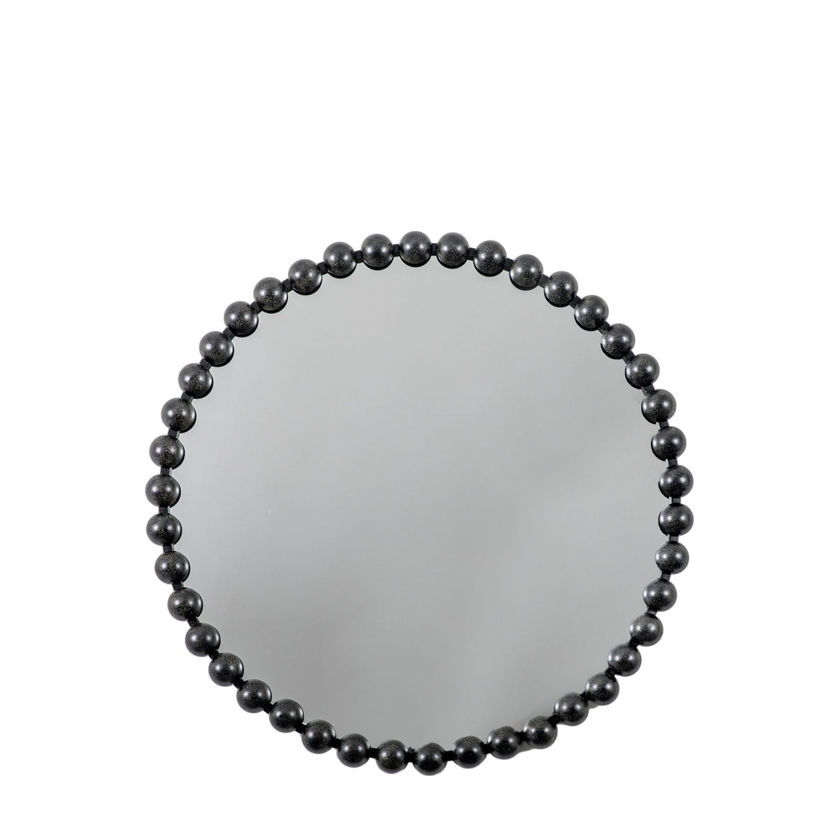 Blackwater Round Mirror Black 800x35x800mm.