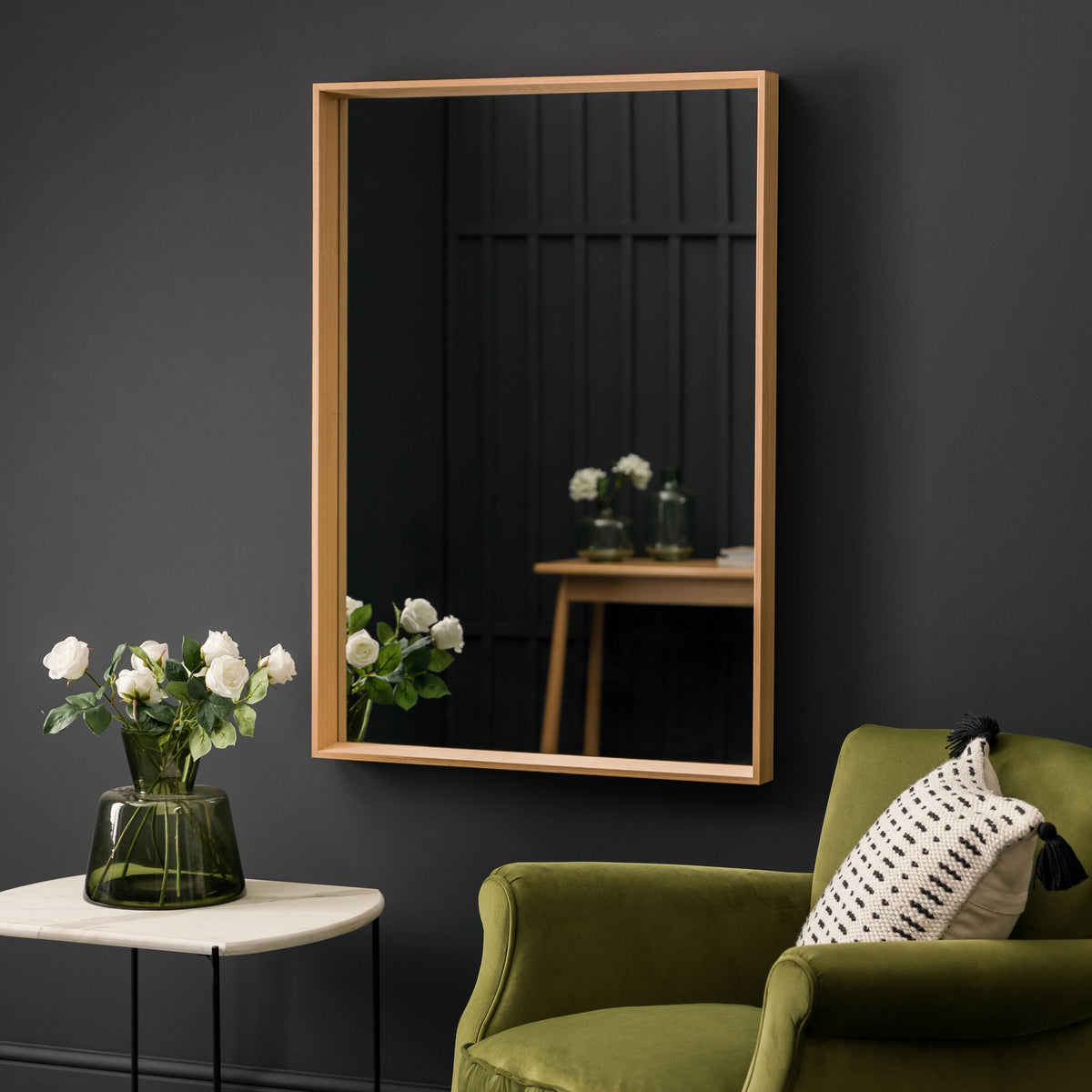 Bonnybridge Mirror Oak W740 x D65 x H1045mm.