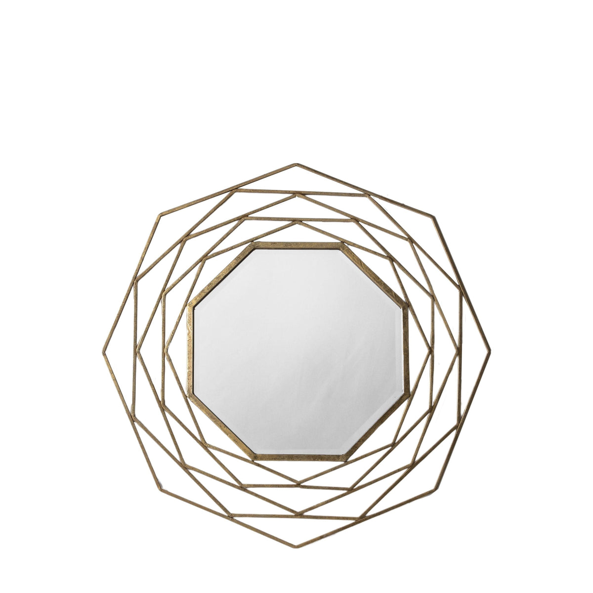 Burgess Mirror Gold W910 x H910mm.