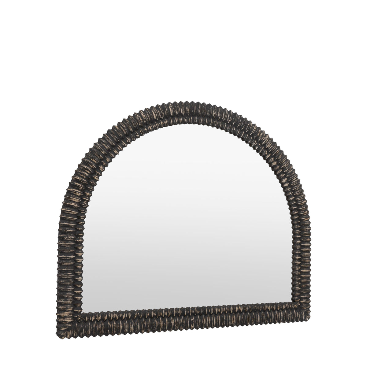 Bodhi Mirrors Caffs Arch Overmantle Black Wash House of Isabella UK