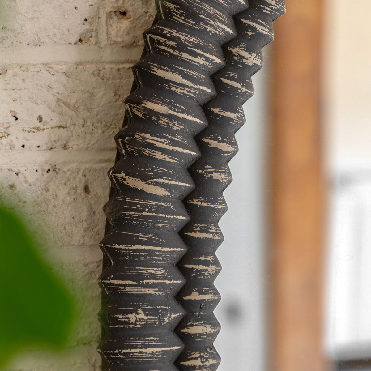 Bodhi Mirrors Caffs Arch Overmantle Black Wash House of Isabella UK