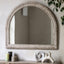 Bodhi Mirrors Caffs Arch Overmantle White Wash House of Isabella UK