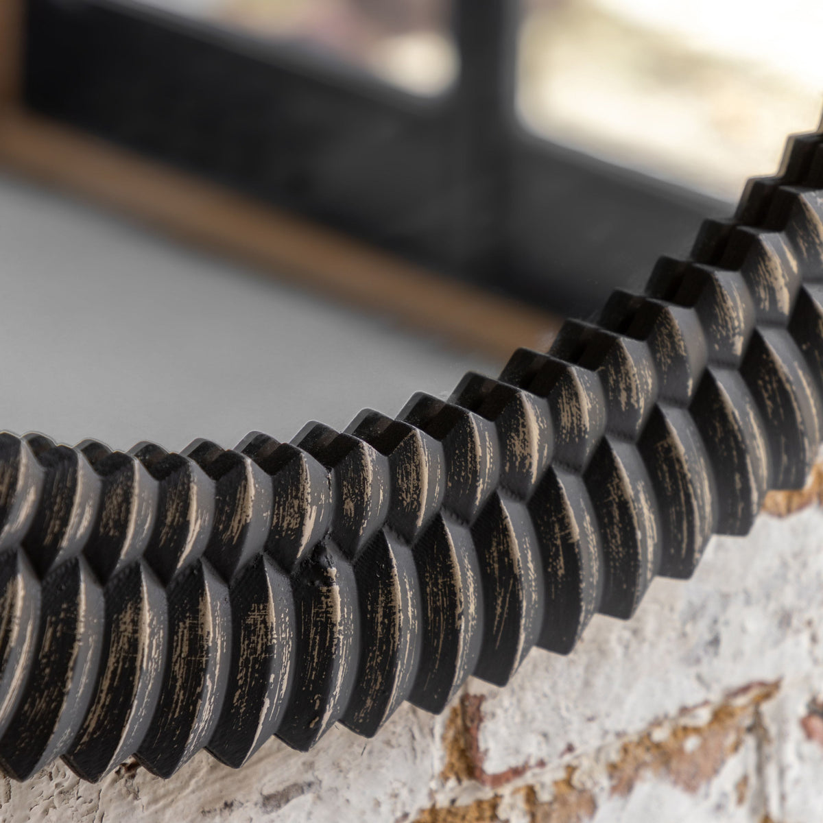 Bodhi Mirrors Caffs Round Mirror Black Wash House of Isabella UK