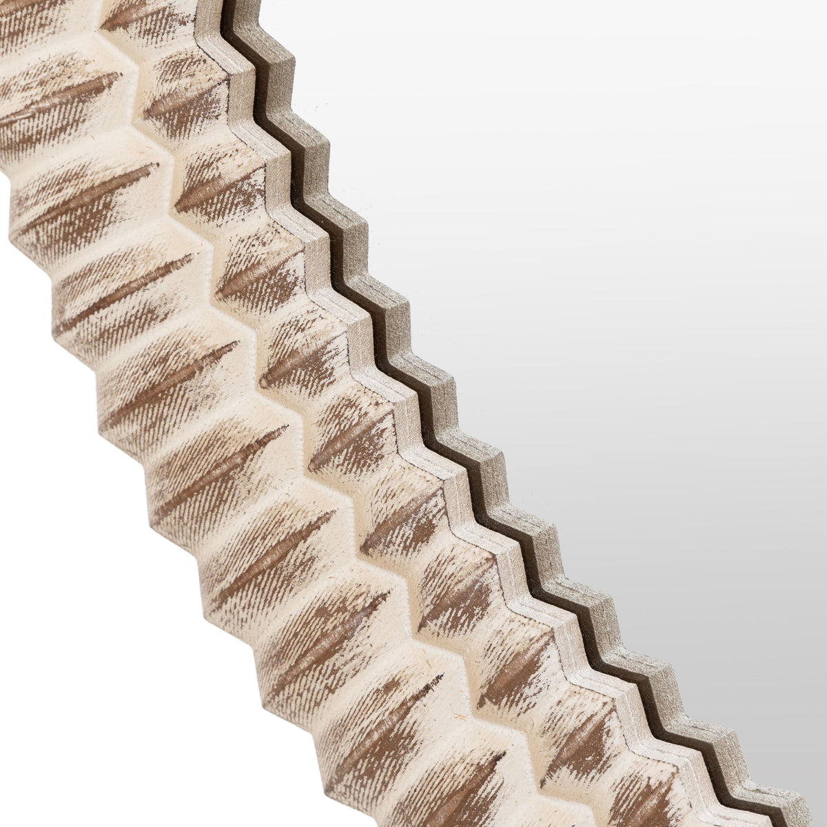 Bodhi Mirrors Caffs Round Mirror White Wash House of Isabella UK