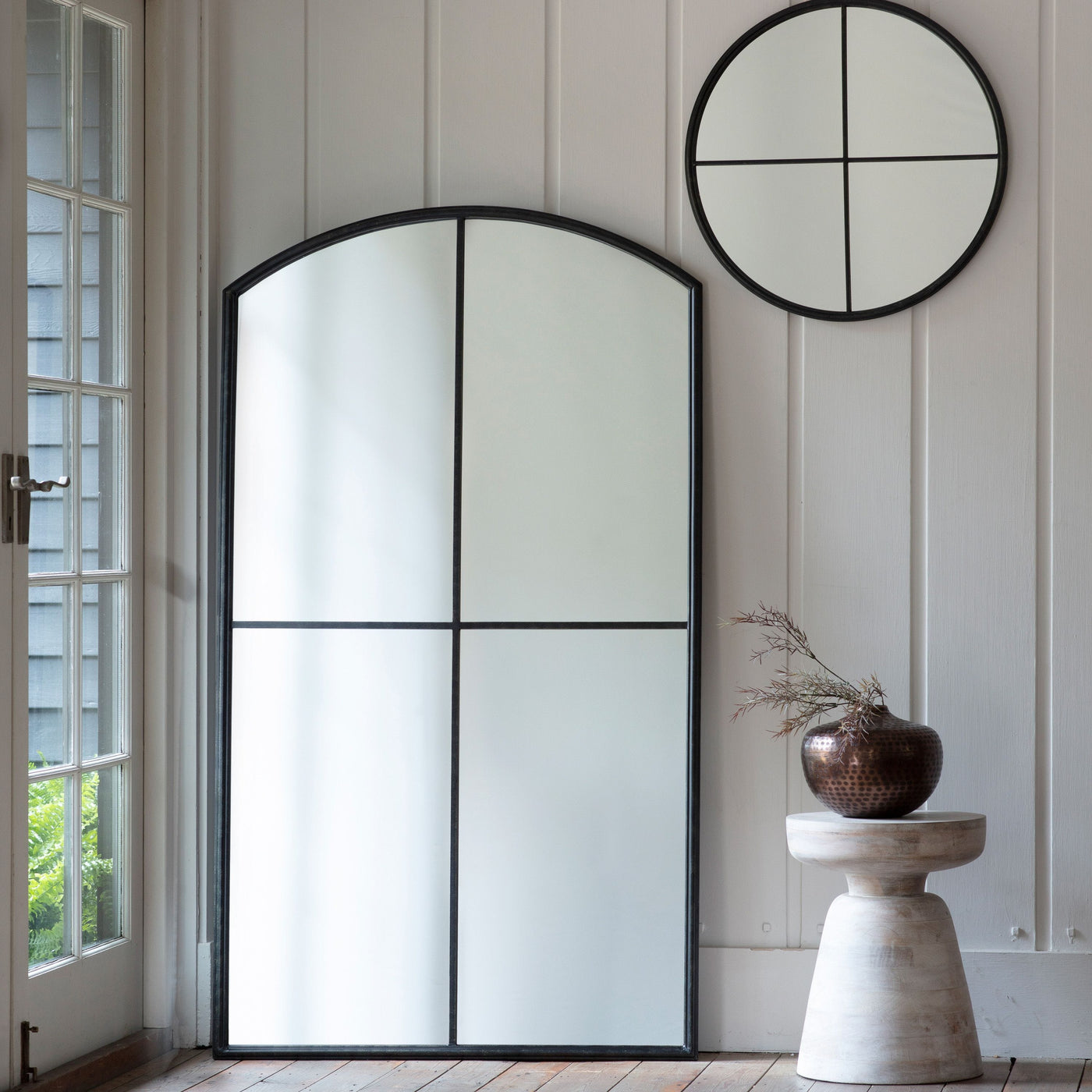 Bodhi Mirrors Canonstown Round Mirror Black House of Isabella UK