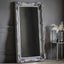 Bodhi Mirrors Carved Louis Leaner Mirror Silver House of Isabella UK
