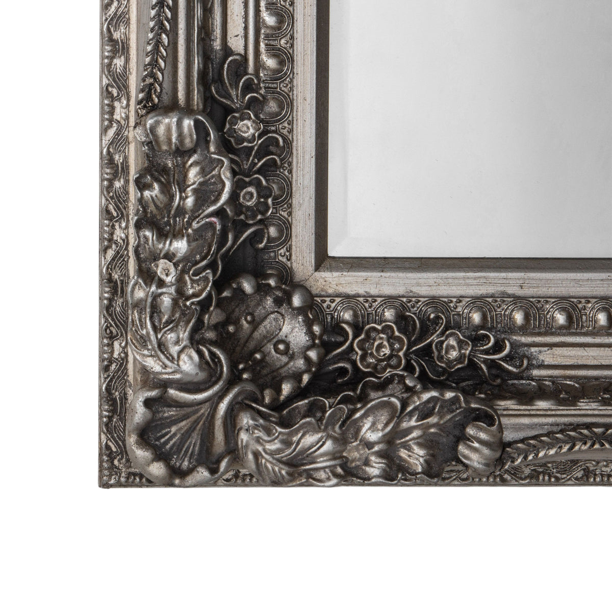 Bodhi Mirrors Carved Louis Mirror Silver House of Isabella UK