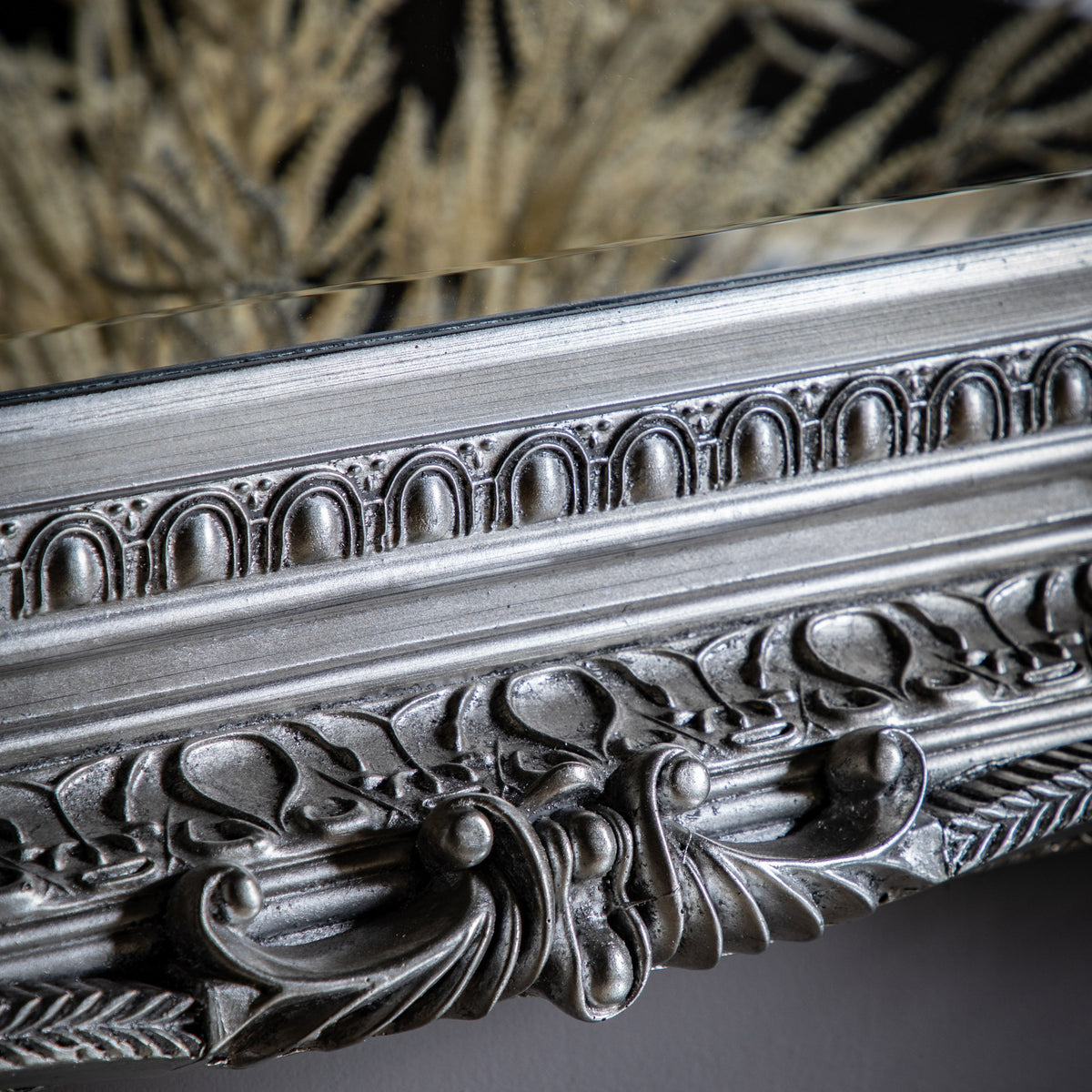 Bodhi Mirrors Carved Louis Mirror Silver House of Isabella UK