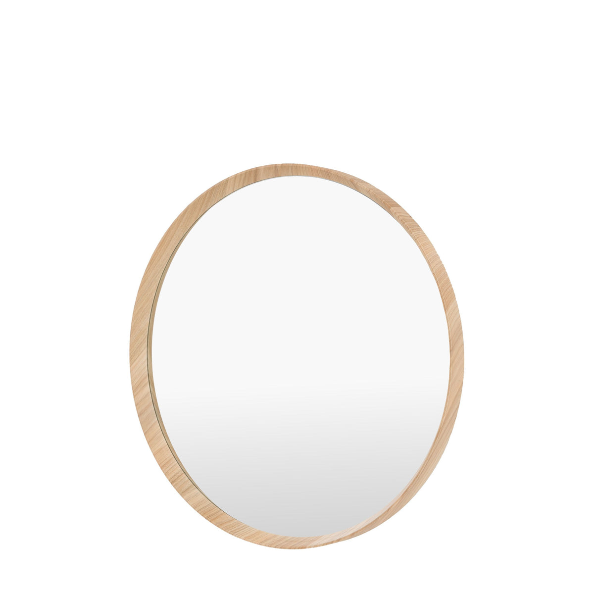 Bodhi Mirrors Cedar Round Mirror Oak Large House of Isabella UK