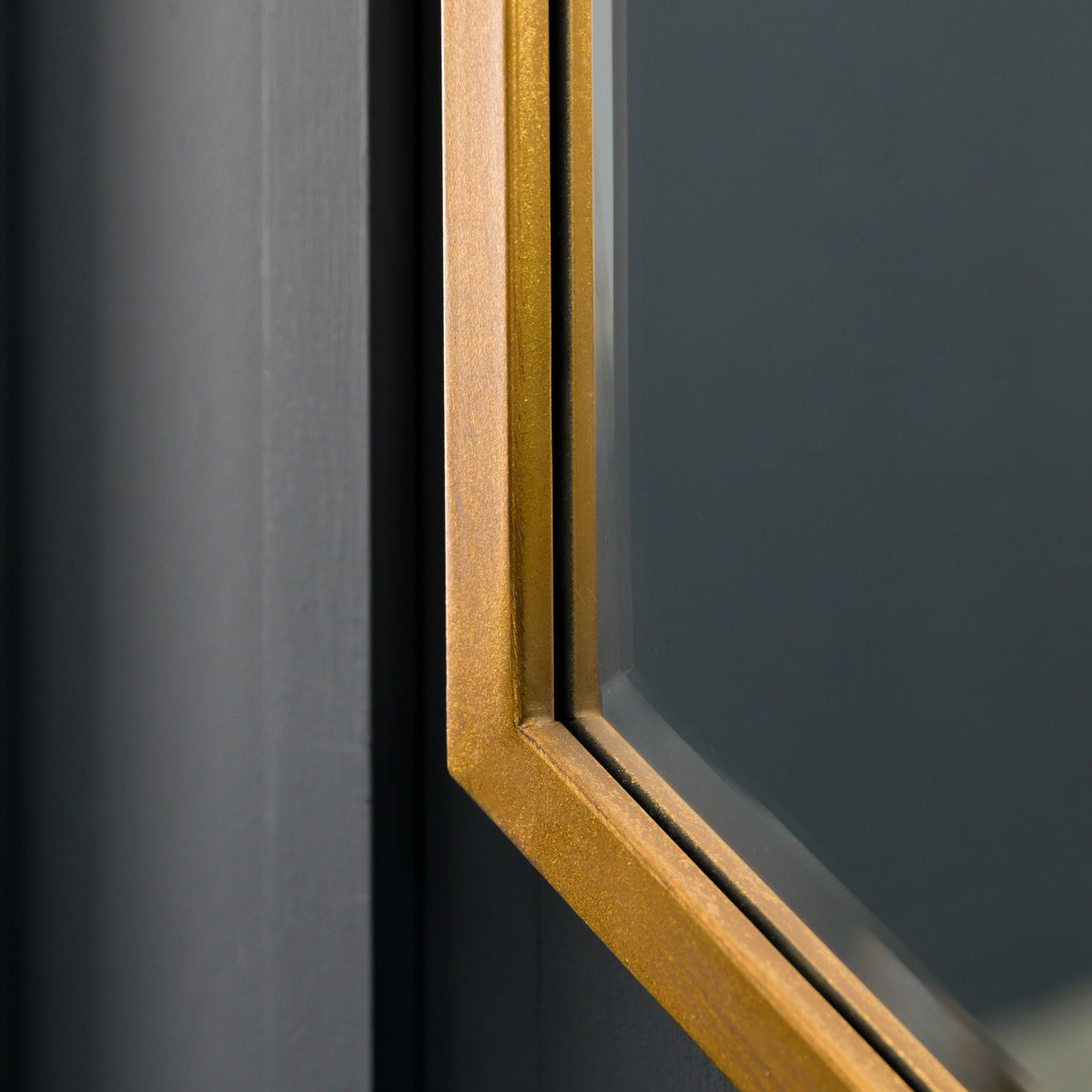 Chellington Mirror Antique Gold W600 x D20 x H900mm.