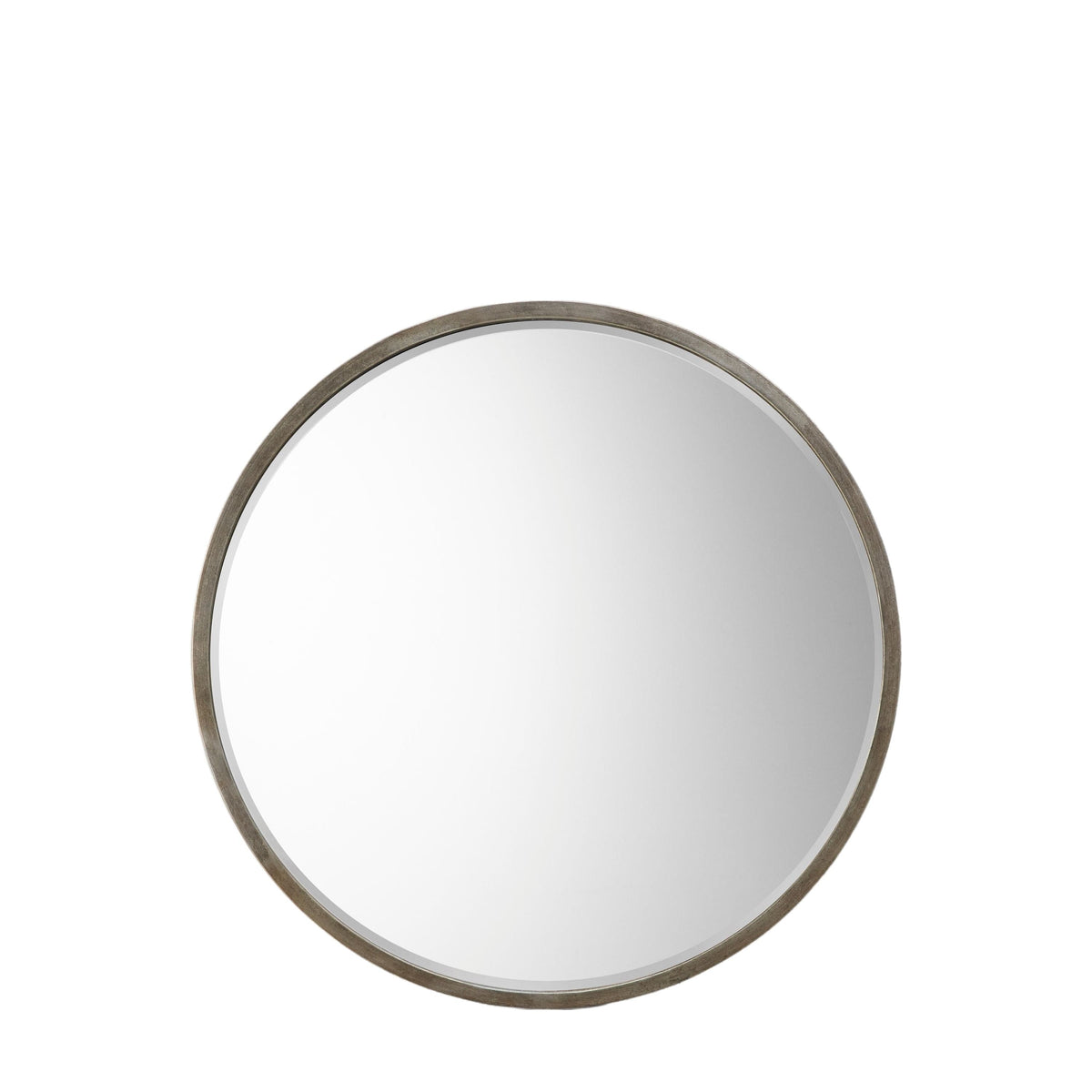 Chichester Round Mirror Antique Silver.
