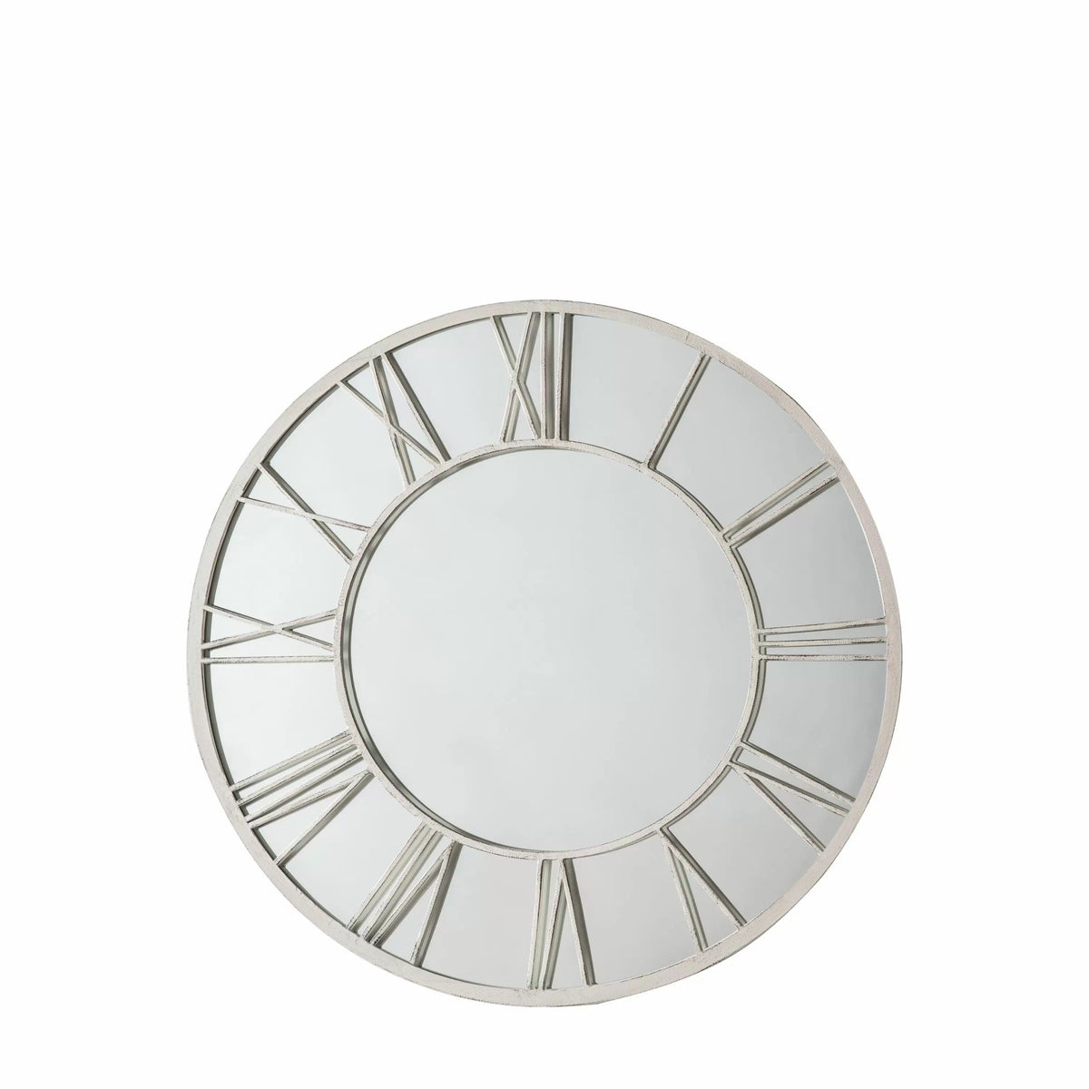 Cowslip Outdoor Mirror Distressed White.