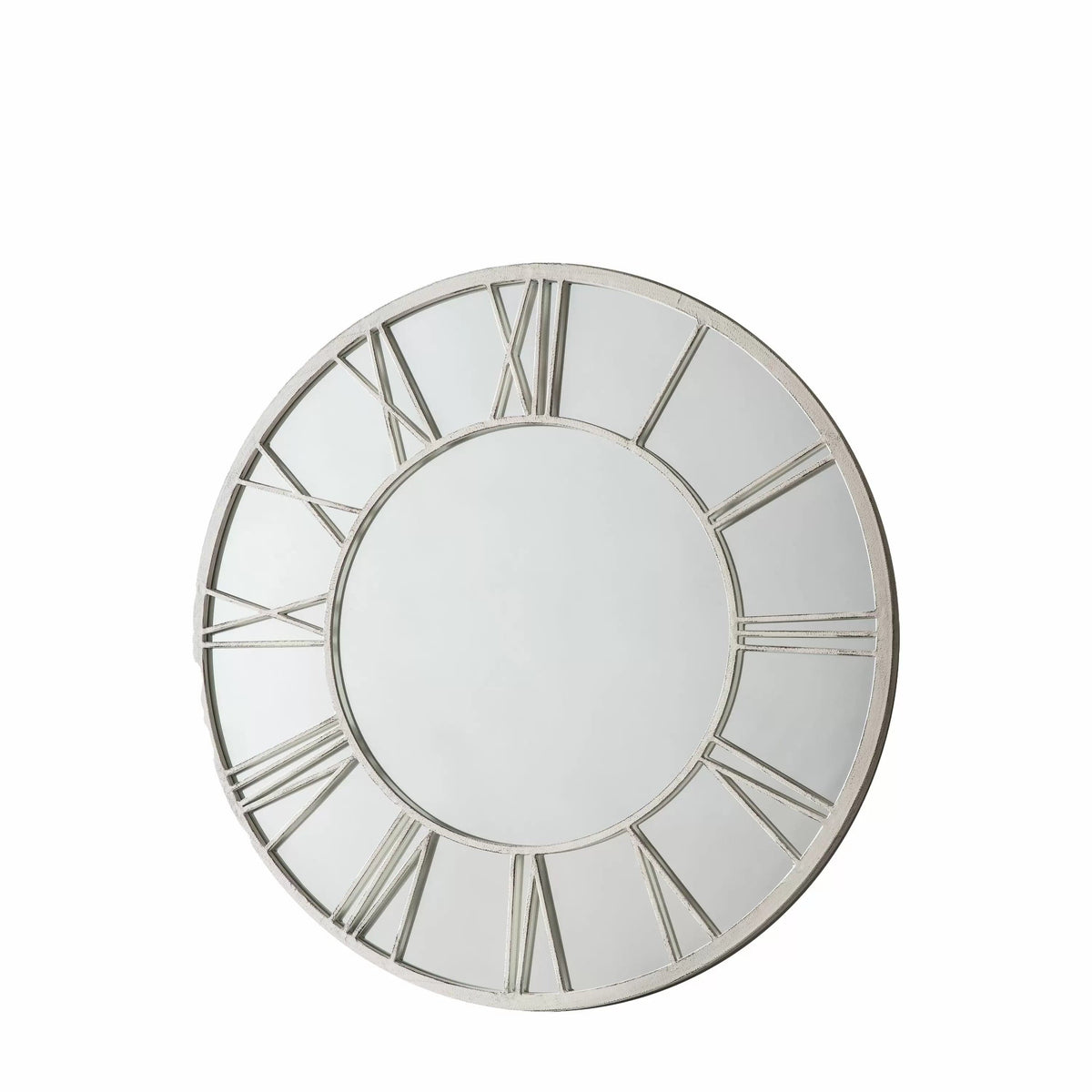 Cowslip Outdoor Mirror Distressed White.