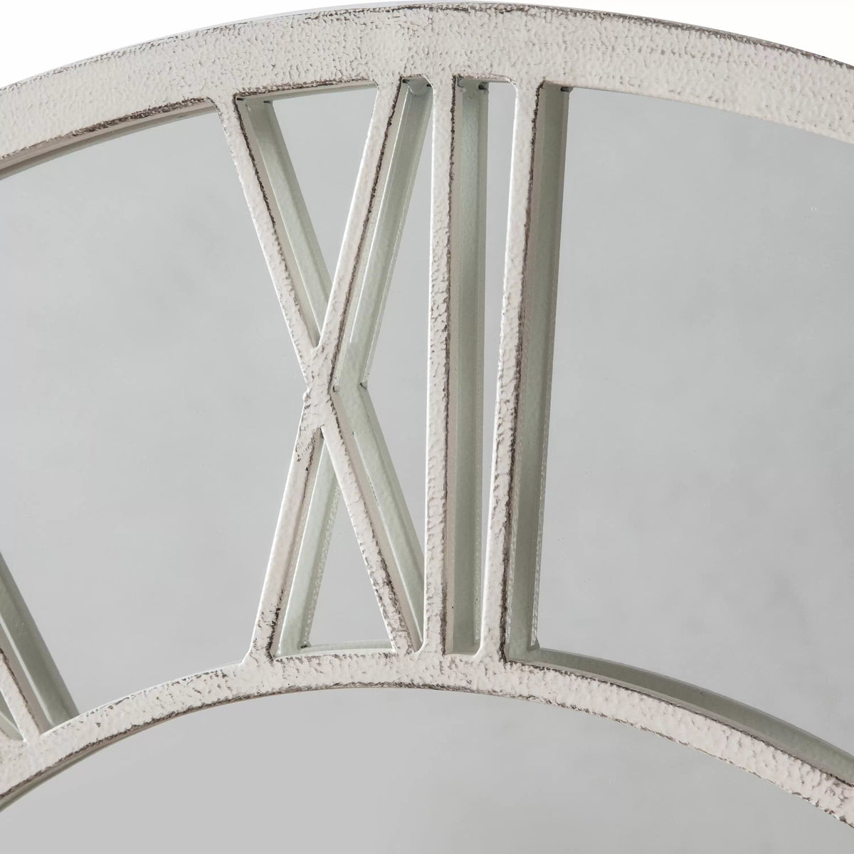 Cowslip Outdoor Mirror Distressed White.