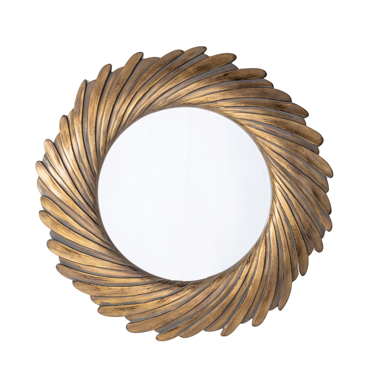 Crown Mirror Gold Verdigree W1000 x H1000mm.